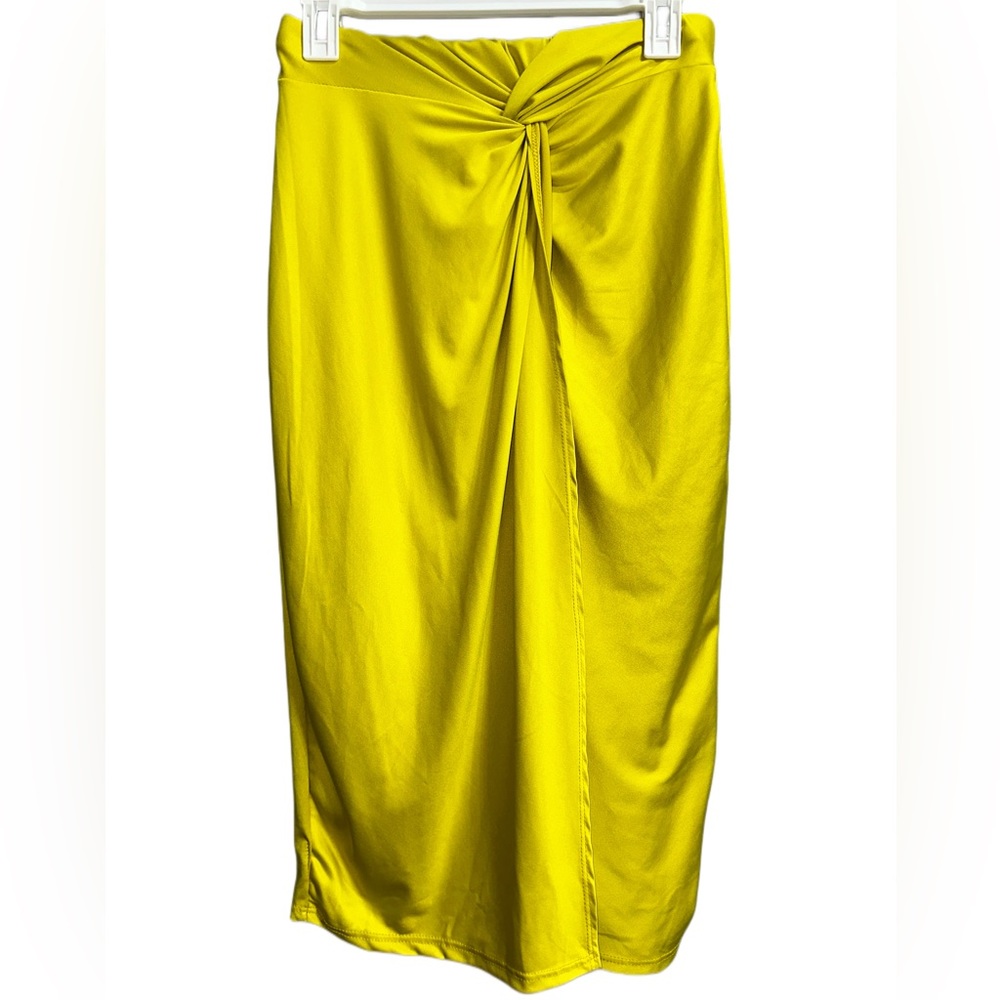 Lime green maxi skirt